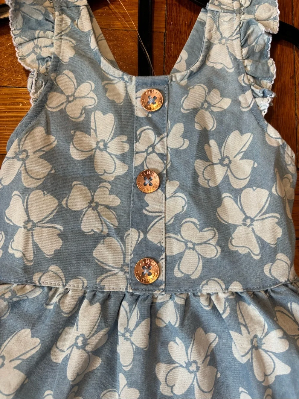 Vince Camuto Toddler‎ Girls floral Dress and Bloomers Set Size 18 Months NWT